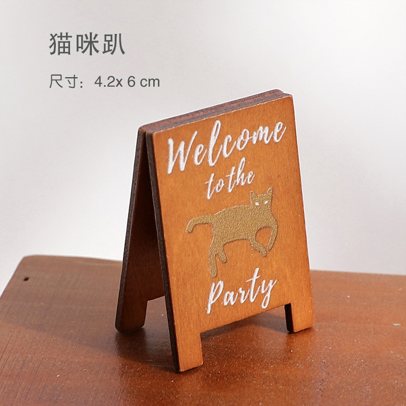 复古系列留言夹可爱木质照片夹桌面摆件便签夹办公用品名片夹详情图